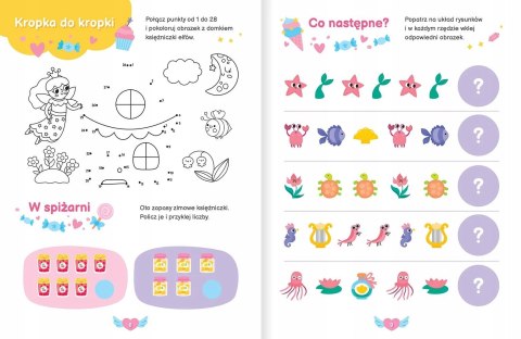 Księżniczki Aktywizujące zadania z naklejkami 3D Aksjomat