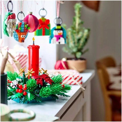 Lego Zestaw Świąteczny 40743 Dekoracja Stroik Stołu Na Święta 433 elementy