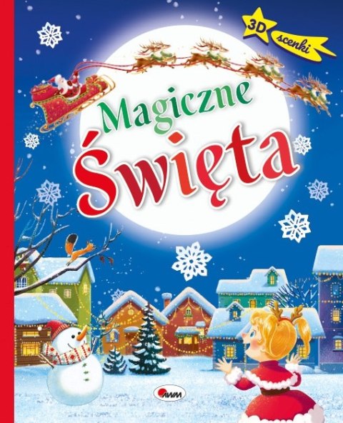 Magiczne święta scenki 3D Świąteczna książka przestrzenna Mikołaj