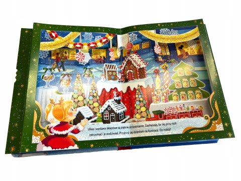 Magiczne święta scenki 3D Świąteczna książka przestrzenna Mikołaj