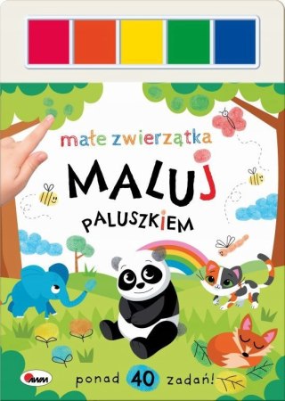 Małe zwierzątka Maluj paluszkiem Paluszkowa Malowanka