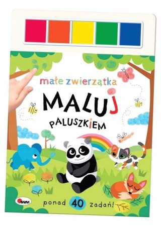 Małe zwierzątka Maluj paluszkiem Paluszkowa Malowanka