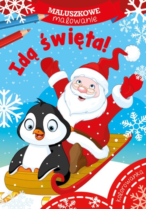 Maluszkowe Malowanie Idą Święta Skrzat Mikołajki Mikołaj Święta Świąteczna