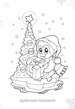 Maluszkowe Malowanie Magiczne święta Skrzat Mikołajki Mikołaj Świąteczna