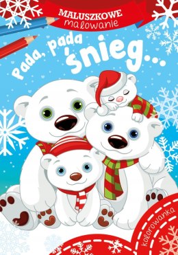 Maluszkowe Malowanie Pada Śnieg Skrzat Mikołajki Mikołaj Święta Świąteczna