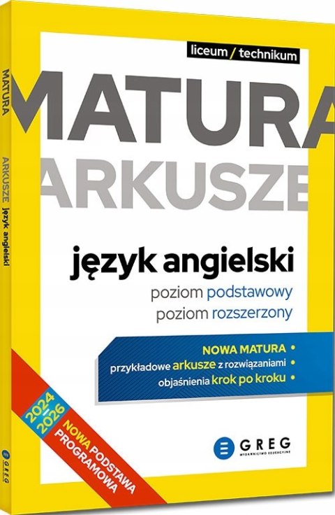 Matura arkusze język angielski poziom podstawowy poziom rozszerzony Greg