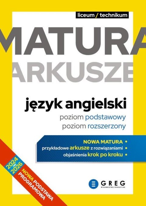 Matura arkusze język angielski poziom podstawowy poziom rozszerzony Greg