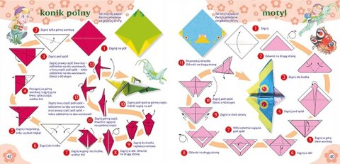 Na łące Origami dla dzieci Liliana Fabisińska 20 Modeli