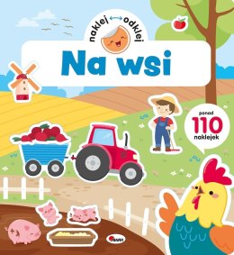 Na wsi Naklej odklej książka z naklejkami silikonowymi wielokrotnego użytku