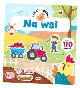 Na wsi Naklej odklej książka z naklejkami silikonowymi wielokrotnego użytku