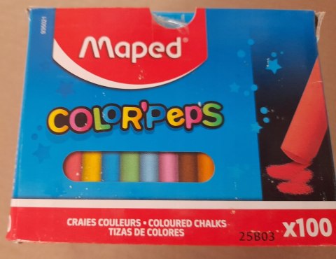 OUTLET Kreda Chodnikowa Kolorowa 100 sztuk Maped 935021