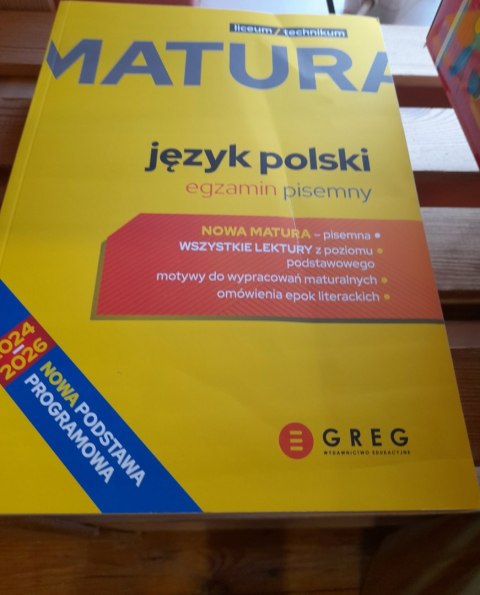 OUTLET Matura Język polski egzamin pisemny repetytorium maturalne 2026 Greg