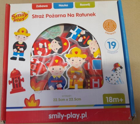 OUTLET Remiza strażacka straż pożarna drewno domek Smily Play