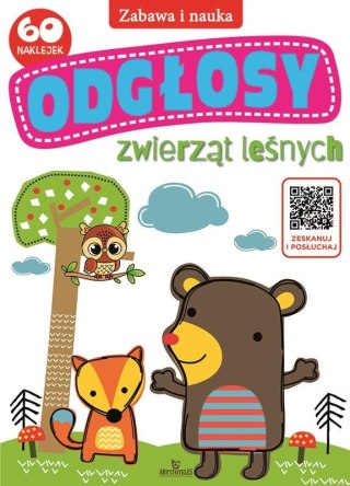 Odgłosy Zwierząt Leśnych 60 Naklejek z Kodem QR Zeskanuj i Posłuchaj