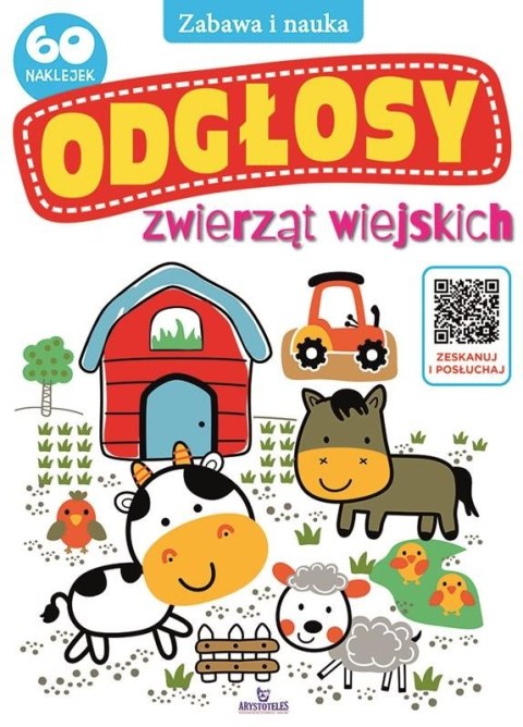 Odgłosy Zwierząt Wiejskich 60 Naklejek z Kodem QR Zeskanuj i Posłuchaj