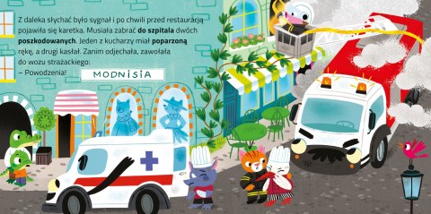 Odjazdowe samochody Straż Pożarna Książeczka kartonowa