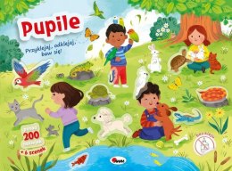 Pupile przyklejaj, Odklejaj. Książeczka z naklejkami wielokrotnego Użytku