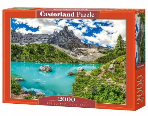Puzzle 2000 elementów Jezioro Sorapis Alpy Włochy Castorland