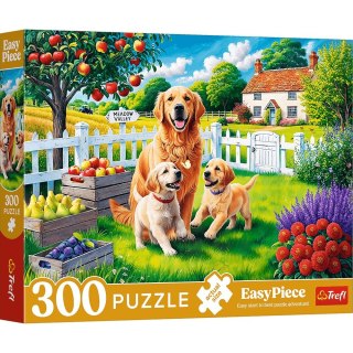 Puzzle 300 elementów EasyPiece Pieski na wsi 23101 Trefl