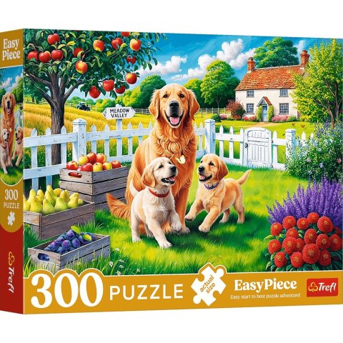 Puzzle 300 elementów EasyPiece Pieski na wsi 23101 Trefl
