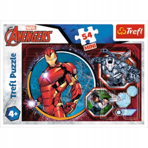 Puzzle 54 mini Bohaterowie The Avengers 19615 Trefl 54 elementów