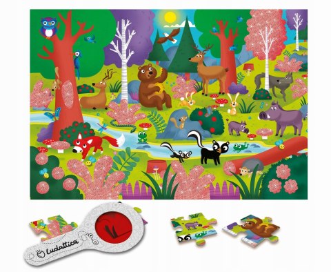 Puzzle Ludattica 24 elementów Secret Puzzle Puzzle z Tajemnicą Las