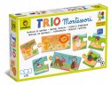 Puzzle Montessori Trio gra układanka Rodziny Zwierząt 23850 Ludaticca