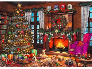 Puzzle Świąteczne 1000 elementów Idą Święta 10745 Trefl