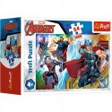 Puzzle Trefl Bohaterowie The Avengers 19616 54 elementów Puzzle 54 mini