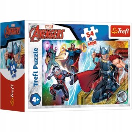 Puzzle Trefl Bohaterowie The Avengers 19616 54 elementów Puzzle 54 mini