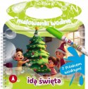 Świąteczna malowanka wodna z pisakiem wodnym Idą święta Skrzat Świąteczna