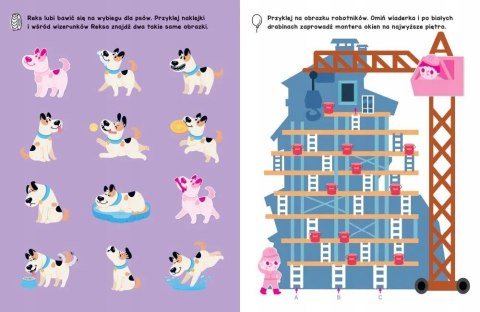 W mieście Zadania do wyklejania. Ponad 60 naklejek + 50 wypukłych Aksjomat