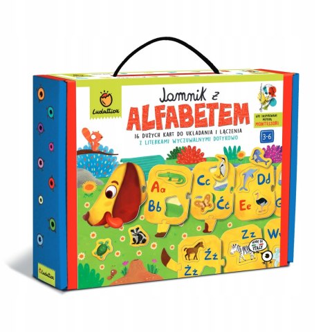 Walizeczka edukacyjna Montessori Jamnik z Alfabetem Ludattica Alfabet 3+