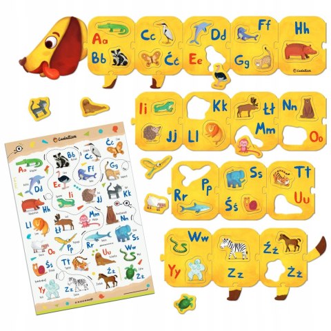 Walizeczka edukacyjna Montessori Jamnik z Alfabetem Ludattica Alfabet 3+