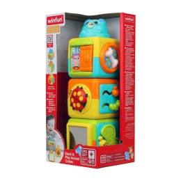 Wieża z Klocków piramidka klocki interaktywne kostki do układania i zabawy