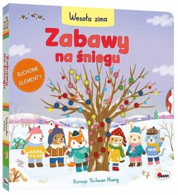 Zabawy na śniegu Wesoła zima Zabawa z ruchomymi elementami Świąteczna