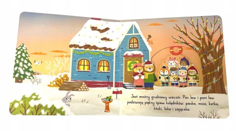 Zabawy na śniegu Wesoła zima Zabawa z ruchomymi elementami Świąteczna