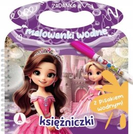 Zadanka i malowanki wodne z pisakiem wodnym Księżniczki Skrzat Princess