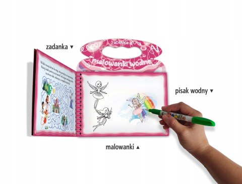 Zadanka i malowanki wodne z pisakiem wodnym Wróżki Skrzat