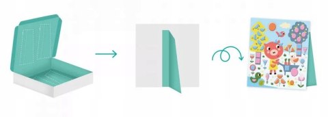 Zestaw kreatywny Naklejki geometryczne Janod 3+