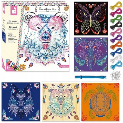 Zestaw kreatywny Przeplatanka 3D Zwierzęta Janod