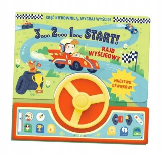 3..2..1..Start! Rajd Wyścigowy Książka Dźwiękowa z Kierownicą