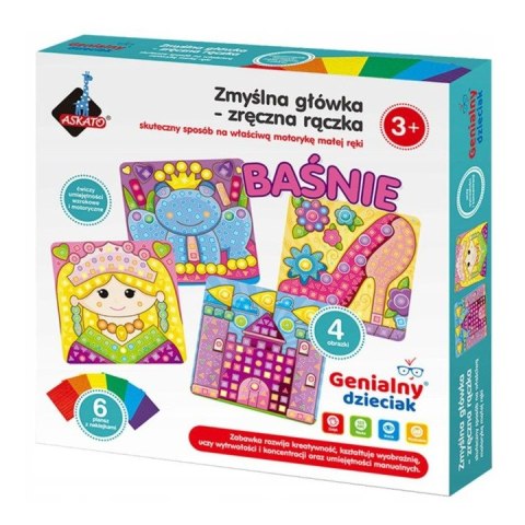 Baśnie Piankowa wyklejanka Zręczna Rączka Askato Wyklejanki Bajki