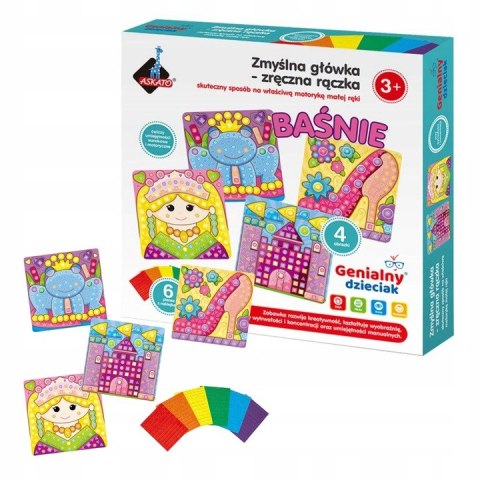 Baśnie Piankowa wyklejanka Zręczna Rączka Askato Wyklejanki Bajki
