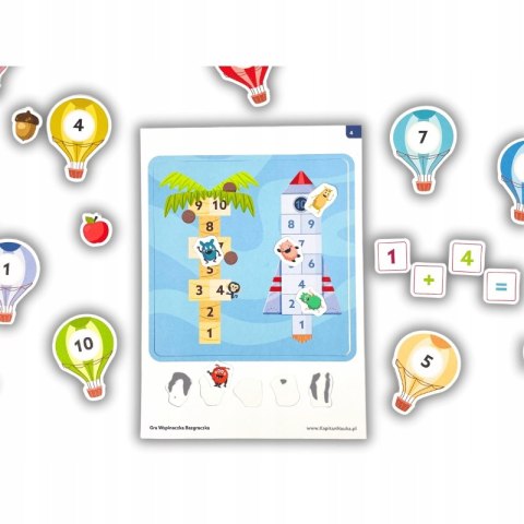 Bazgraki Matematyka Teczka edukacyjna Kapitan Nauka 3-4 lat elementarz