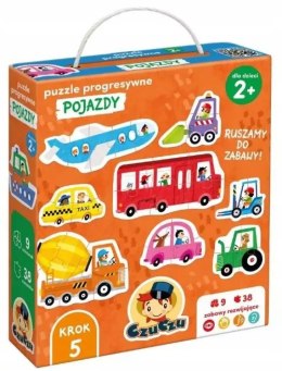 CzuCzu Puzzle progresywne Pojazdy dla dzieci 2+ Układanka