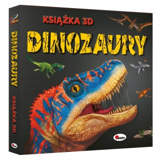 Książka 3D o dinozaurach z ruchomymi elementami i okienkami – Dinozaury AWM