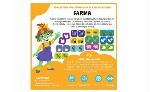 Gra Edukacyjna dwulatka Farma ABC Malucha Trefl 2+ Duże elementy