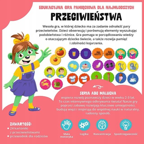 Gra Edukacyjna dwulatka Przeciwieństwa ABC Malucha Trefl 2+