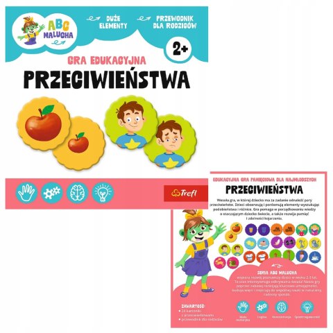 Gra Edukacyjna dwulatka Przeciwieństwa ABC Malucha Trefl 2+